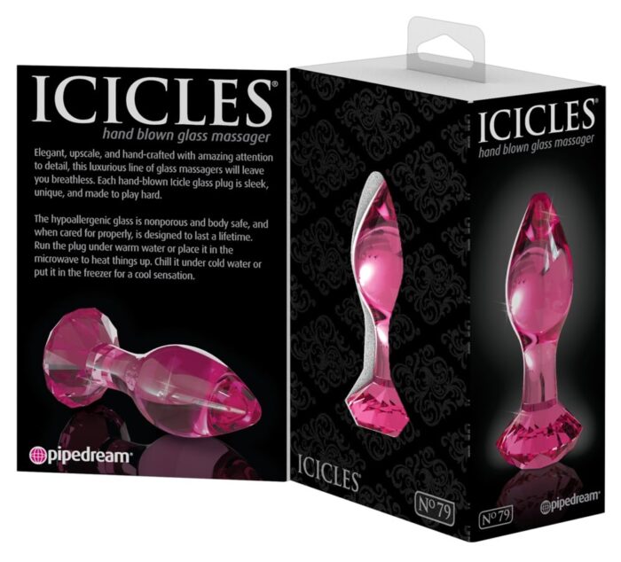 ICICLES No.79 - Rosa Buttplug av Glass