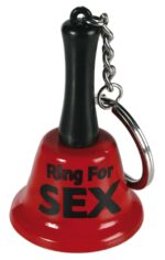 Ring for Sex - Nøkkelring Bjelle, Rød