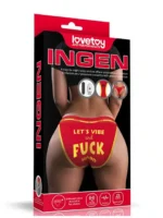 LOVETOY - Truse med vibrator og fjernkontroll - Fuck - Rød - Bilde 2