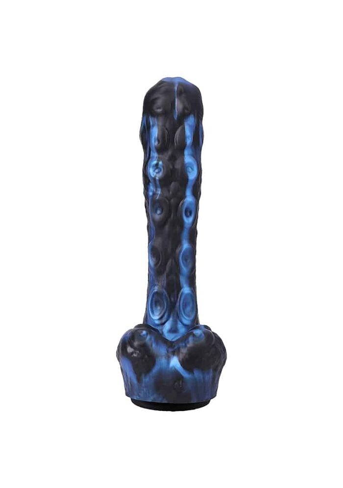 Tendril Thruster - Mini Fuck Machine - Thrusting dildo - Blå/sort Tentakkel