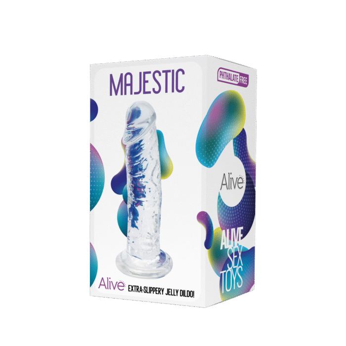 Alive - Majestic  - Blank dildo med sugekopp