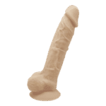 Silexd - Silikon Dildo med Pung - Model 1 - 9"