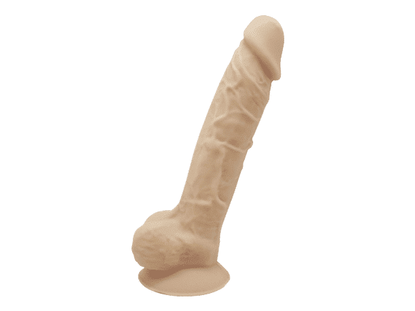 Silexd - Silikon Dildo med Pung - Model 1 - 9"