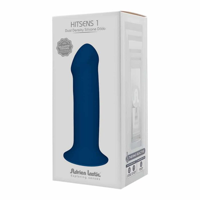 Hitsens 1 - Dual Density - Silexpan Dildo - Mørk Blå