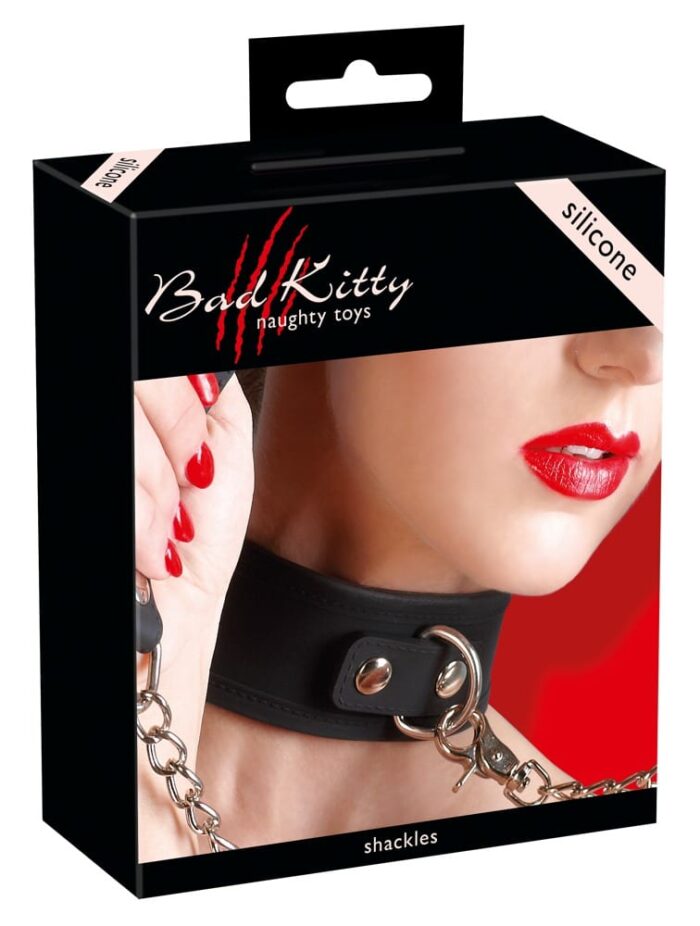 Bad Kitty - Collar i Silikon med lenke