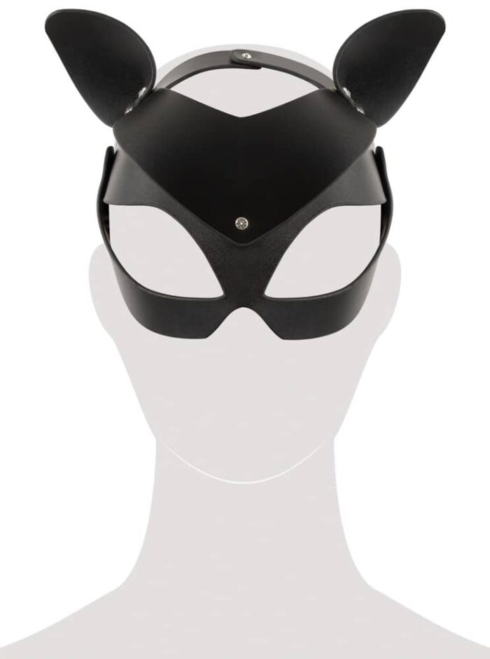 Bad Kitty - Cat Mask i fauxlær - Sort