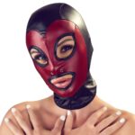 Bad Kitty - Sort og rød maske med røffe detaljer