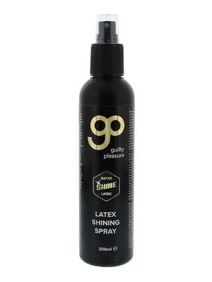 Shining spray for latex og gummi bekledning