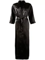 Cottelli Lingere - Klassisk Sort Kimono - Lang - Bilde 4