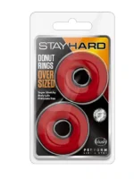 Blush - Stay Hard Donut Penisring - Rød - Bilde 2