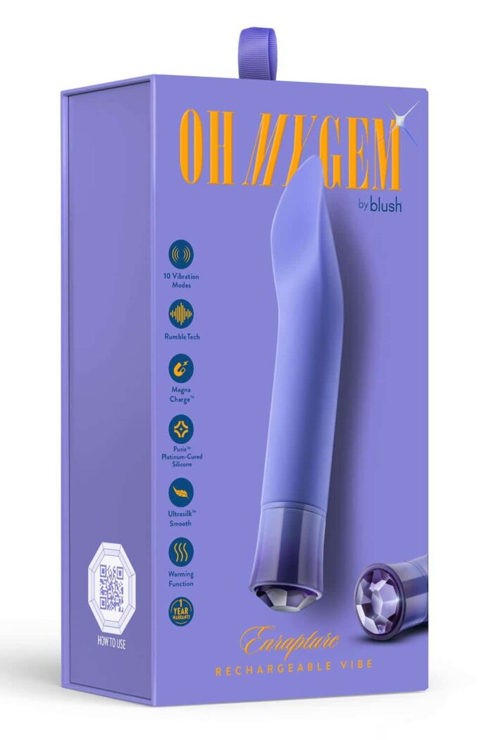 OH MY GEM ENRAPTURE TANZANITE - Lilla vibrator