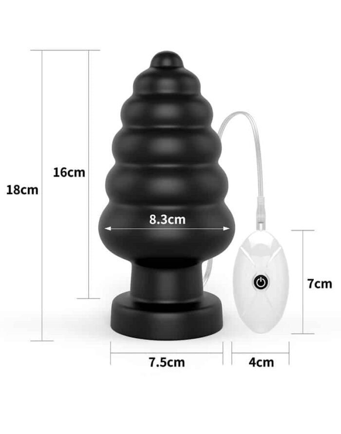LoveToy - King Size Vibrating Anal Cracker 7" / 18 cm - sort