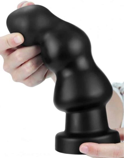 LoveToy - King Size Vibrating Anal Rigger  7,8" / 19,8 cm - sort