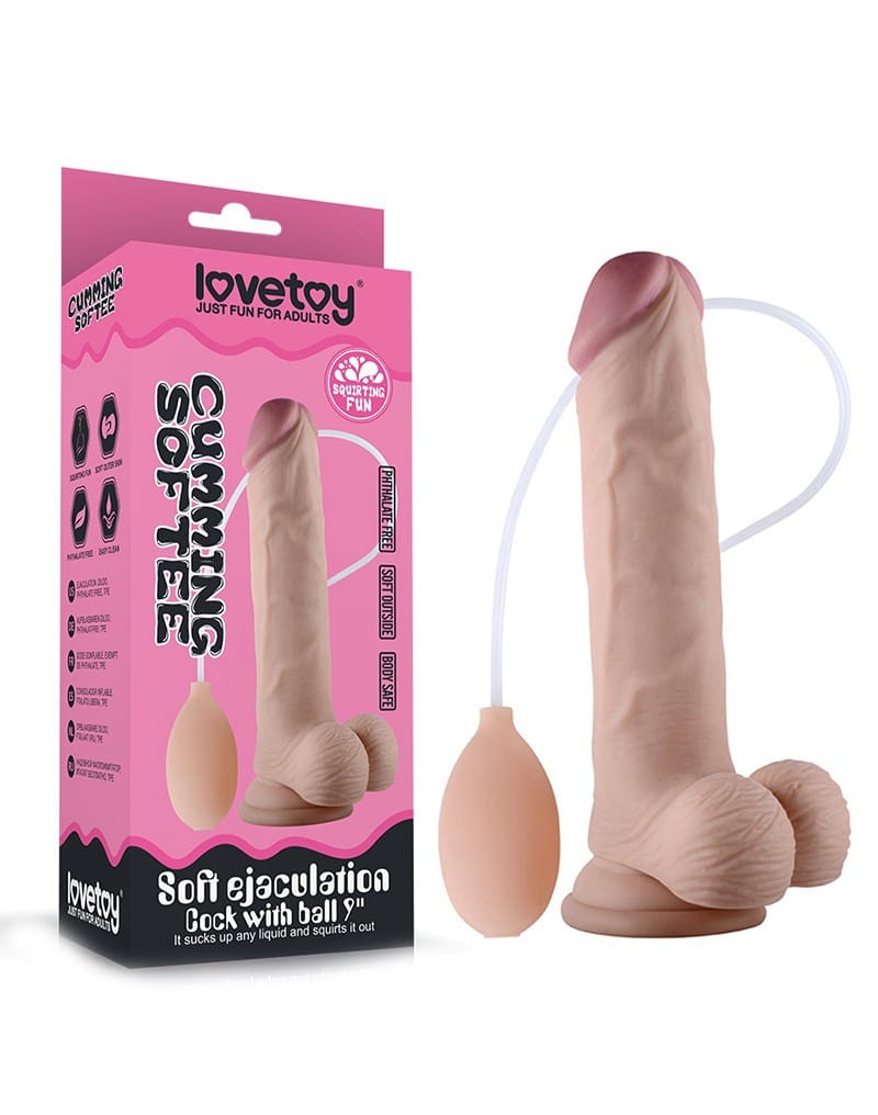 Love Toy - Cumming Softee - 9'' - Squirting Dildo Love Toy - Cumming Softee - 9'' - Squirting Dildo