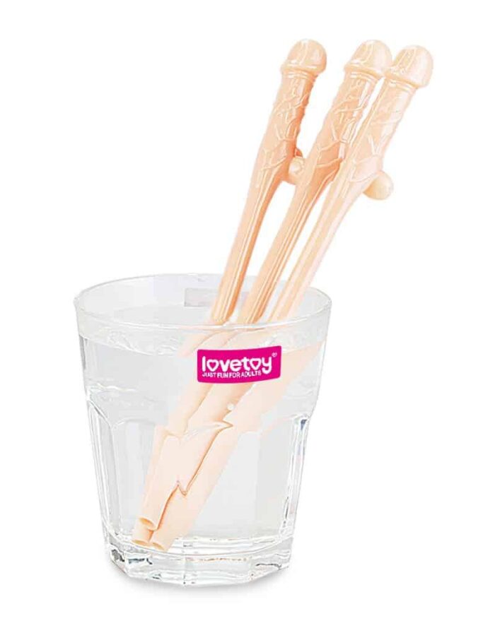 Love Toy - Original Willy Straws - Sugerør - Lys hudfarge - Bilde 5