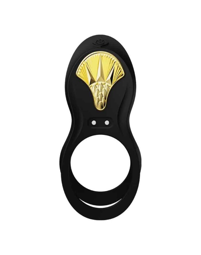 ZALO - Bayek - Penisring med Vibrasjoner - Fjernkontroll og APP - Sort