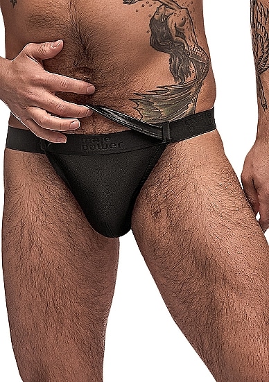 MALE POWER - Grip & Rip - Rip off truse  - Svart