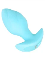 Cuties - Mini buttplugg med vibrasjon - Blå - Bilde 10