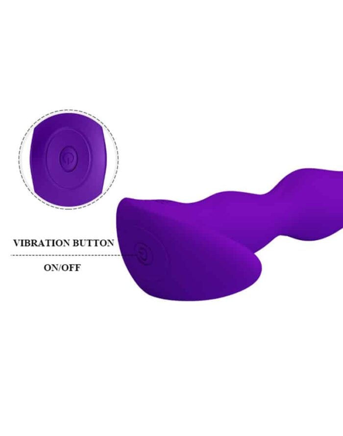 Pretty love Yale - Vibrerende analplug lilla