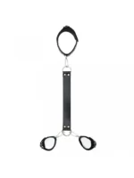 Rimba - Collar og cuffs sett i lær - Sort - Bilde 2