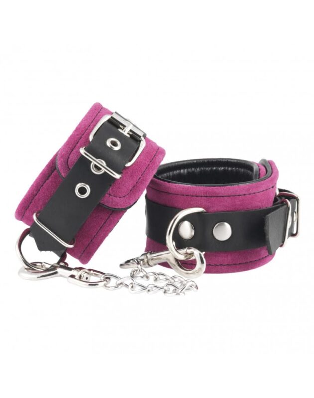 Rimba - Håndcuffs i lær - Rosa