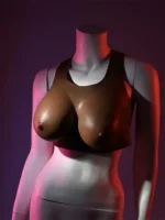 GENDER X - Breast Plate D-Cup - Bryst Protese - Mørk hudfarge - Bilde 7