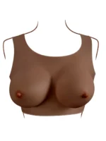 GENDER X - Breast Plate D-Cup - Bryst Protese - Mørk hudfarge - Bilde 4