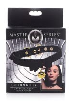 Master Series - Kitty collar med bjelle - svart