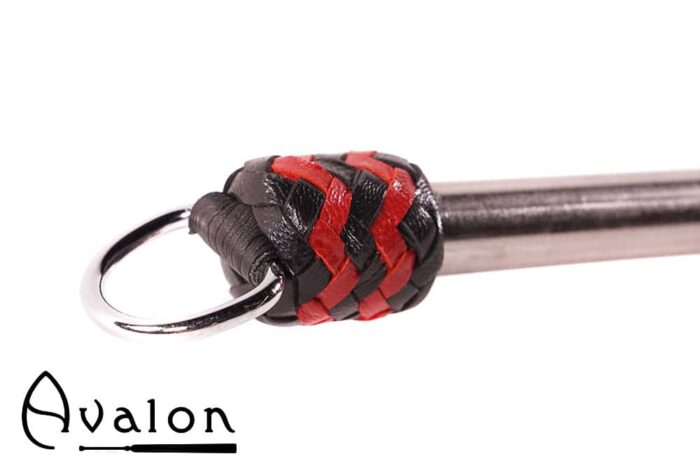 Avalon - OBERON - Spencer Paddle med hull og metallhåndtak med D-ring - Sort og rød