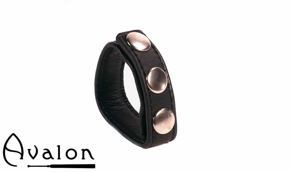 Avalon - HILT - Enkel Penisring i Lær - Svart