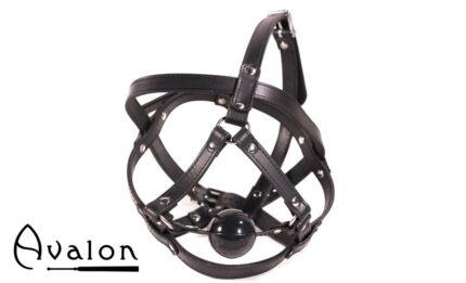 Avalon - TRAPPED - Hodeharness i lær med gag
