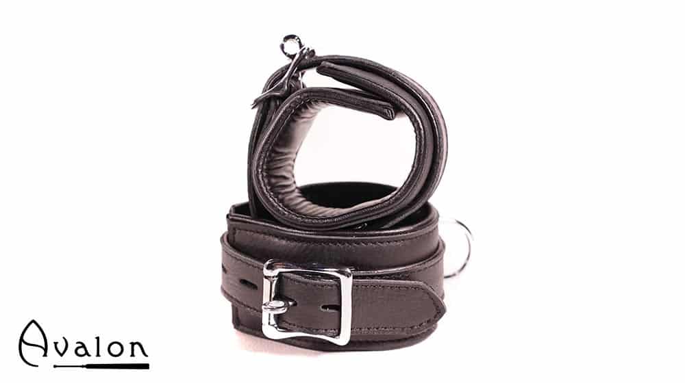 Avalon - CAPTURE - Håndcuffs i Lær - Sort