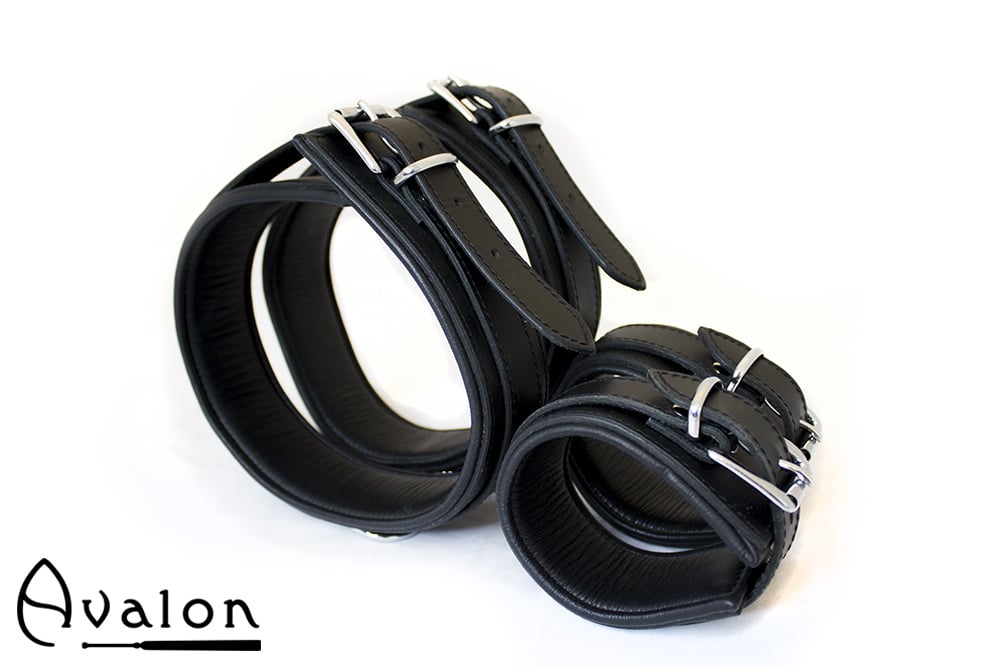 AVALON - BOUND - Lår og Håndcuffs - Sort