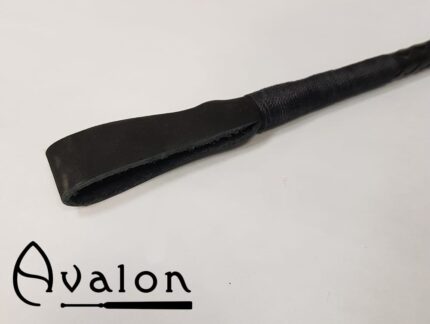 Avalon - LANCE - Klassisk Ridepisk i Lær - Sort