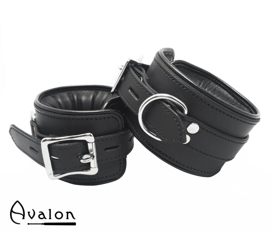 Avalon - ALCHEMY - Polstrede Fotcuffs - Sort