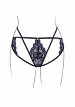 Le Désir Belle - Léna - Åpen Truse med Blonder - One Size - S til L