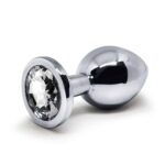 BQS - Tung Metallplug med Klar Krystall - Medium - 230g