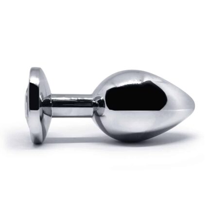 BQS - Tung Metallplug med Rød Krystall - Medium - 230g