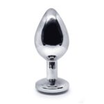BQS - Tung Metallplug med Rød Krystall - Medium - 230g