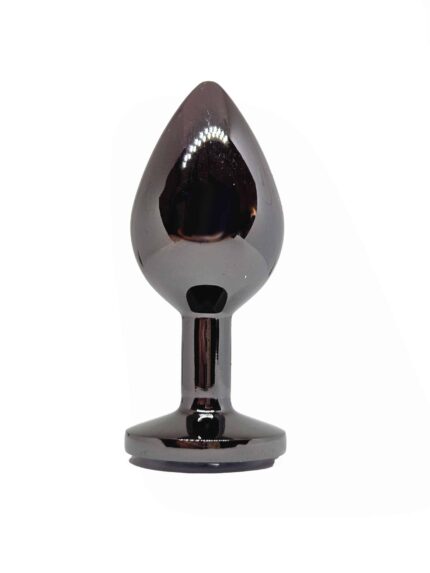 BQS - Sort Buttplug med Krystall - Small