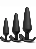 BQS - Buttplugg i silikon med anker stopper - Large - Bilde 4