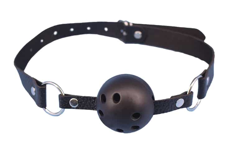 BQS - Ballgag med pustehull - Sort BQS - Ballgag med pustehull - Sort