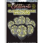 Glitterati - Glow In The Dark Ballonger - Penis motiv