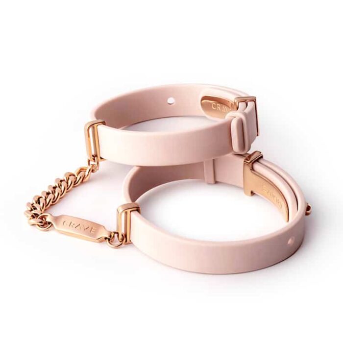 Crave - ID cuff - Armbånd og cuffs i silikon - Rosa og Rosegull - Bilde 2