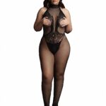 Le Desir - Frekk Catsuit av Blonder og Netting - Plus size
