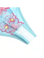 Gnist undertøy - Undertøysett blått med blomster detaljer - Bilde 15