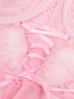 Gnist Undertøy - Rosa kjole med korsettdetaljer - Bilde 8