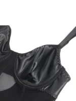 Gnist Undertøy - Wetlook kjole med mesh detaljer - Bilde 15