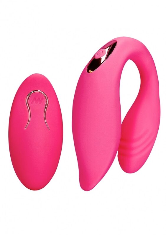 Loveline - Parvibrator med fjernkontroll - Rosa