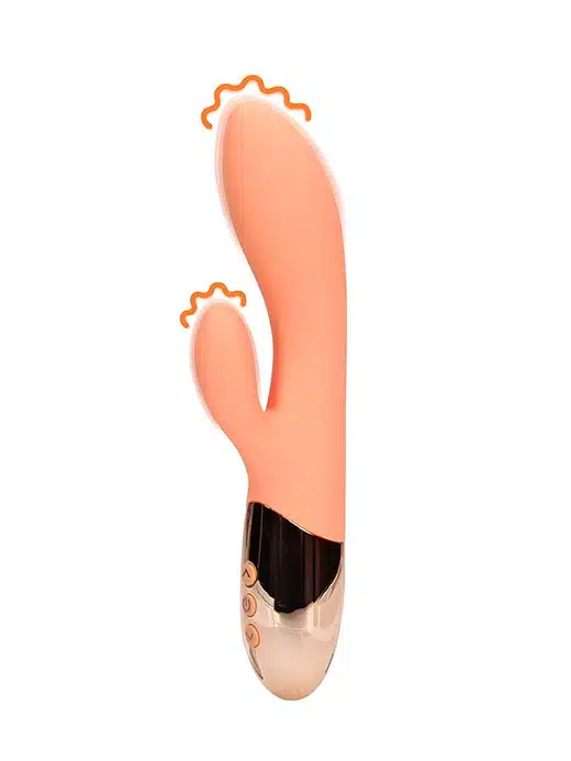 Rabbitvibrator fra Loveline Oransje